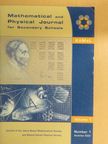 Dénes Tamás - Mathematical and Physical Journal for Secondary Schools November 2002. [antikvár]