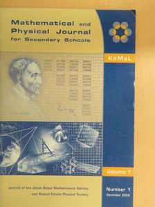 Dénes Tamás - Mathematical and Physical Journal for Secondary Schools November 2002. [antikvár]