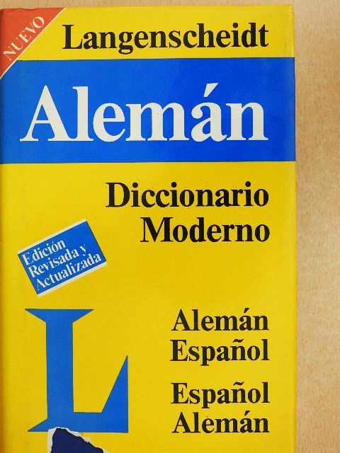 T. Noeli - Diccionario Moderno Langenscheidt de los Idiomas Alemán y Espanol [antikvár]