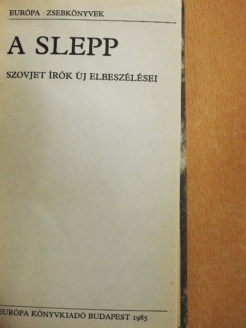 Alberts Bels - A Slepp [antikvár]