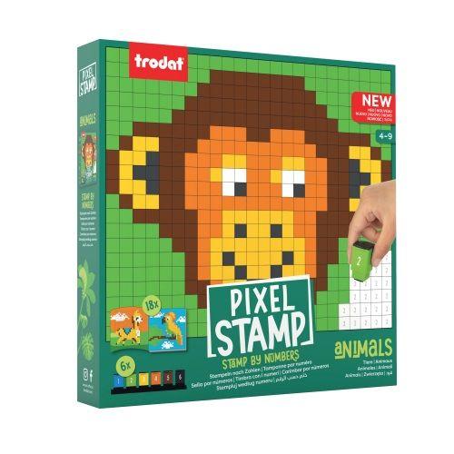 BE215658 - Bélyegző Trodat Pixel Stamp számozott kifestő szett Állatok