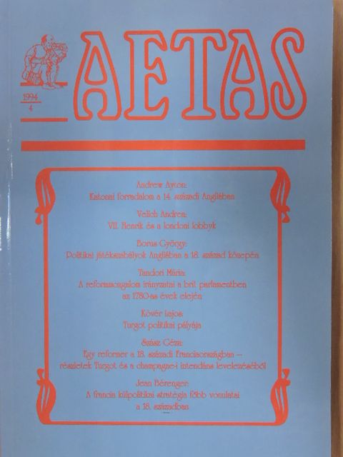 Andrew Ayton - Aetas 1994/4. [antikvár]