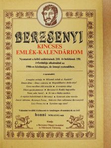 Berzsenyi Kincses emlék-kalendáriom 1986 [antikvár]