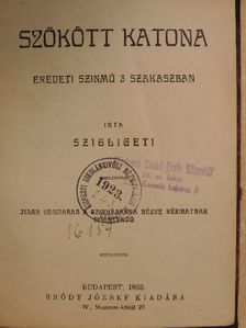 Szigligeti Ede - Szökött katona [antikvár]