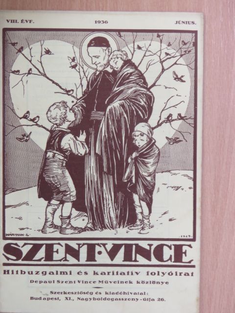 Keller Lajos - Szent Vince 1936. június [antikvár]