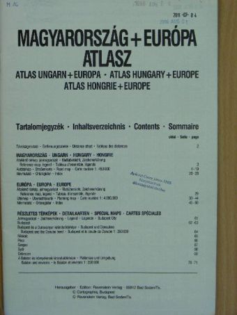 Magyarország + Európa Atlasz [antikvár]