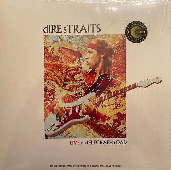 LIVE ON TELEGRAPH ROAD LP DIRE STRAITS - YELLOW VINYL