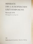 Referate des 2. Europäischen Liszt-Symposions [antikvár]