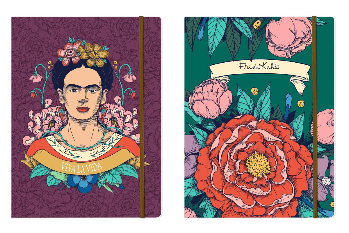 P2110-1372 - Gumis mappa Clairefontaine Frida Kahlo, 24x32cm