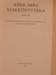 Kner Imre szakkönyvtára [antikvár]
