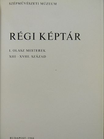 Régi képtár [antikvár]