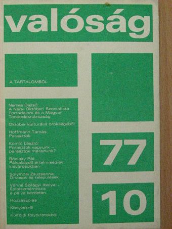 Almási Miklós - Valóság 1977. október [antikvár]