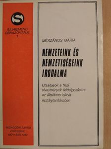 Mészáros Mária - Nemzeteink és nemzetiségeink irodalma [antikvár]