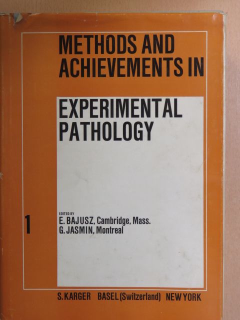 Methods and Achievements in Experimental Pathology I. [antikvár]