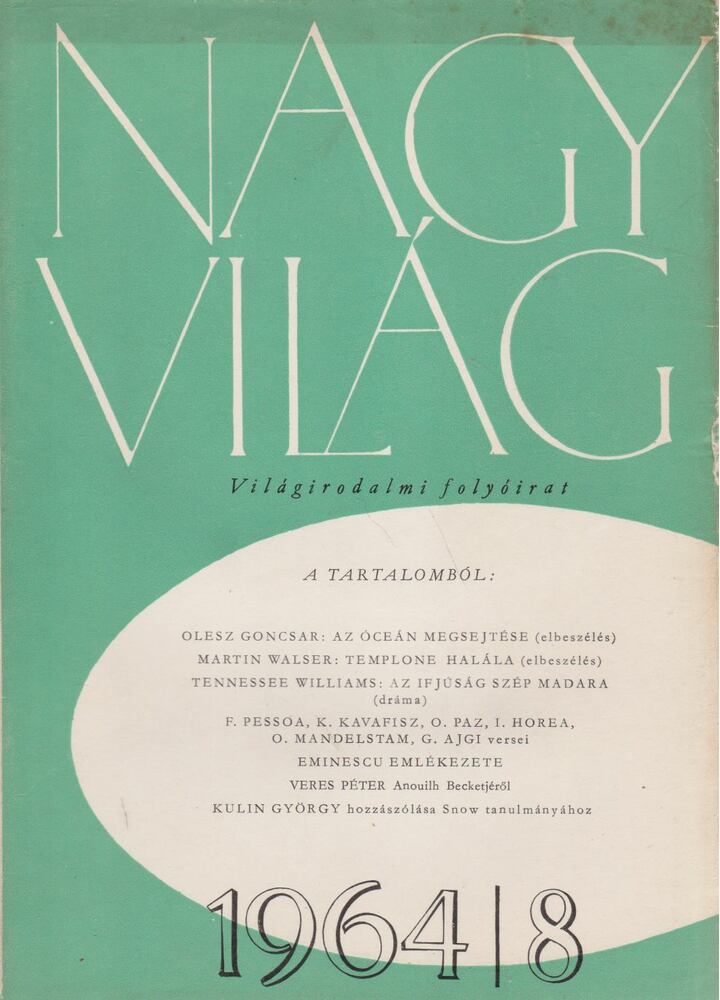 KARDOS LÁSZLÓ - Nagyvilág 1964/8. [antikvár]