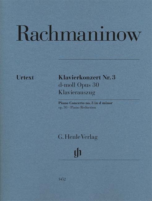 RACHMANINOV, SERGEI - KLAVIERKONZERT NR.3 D-MOLL, OP.30 - KLAVIERAUSZUG