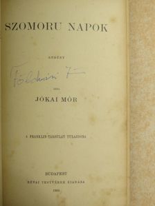 Jókai Mór - Szomoru napok [antikvár]