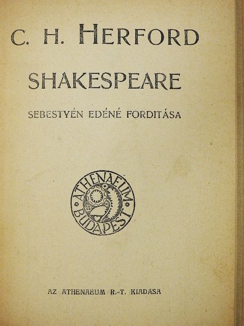 C. H. Herford - Shakespeare [antikvár]