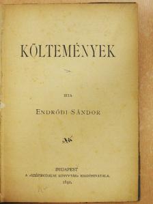 Endrődi Sándor - Költemények [antikvár]