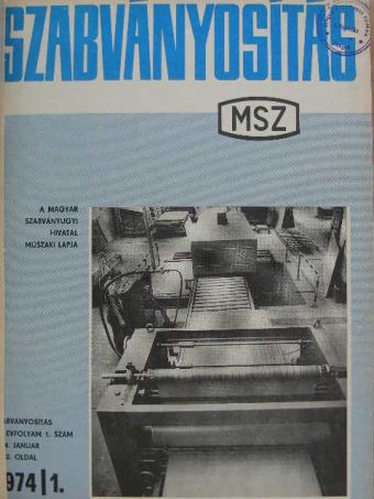 Asbóth Béla - Szabványosítás 1974. január-december [antikvár]