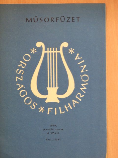 Országos Filharmónia Műsorfüzet 1979/4. [antikvár]