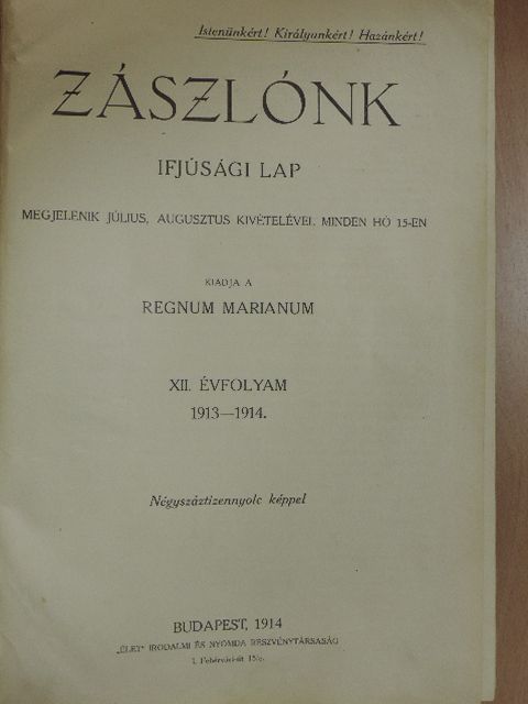 Dr. Koch Nándor - Zászlónk 1913. szeptember-1915. június [antikvár]