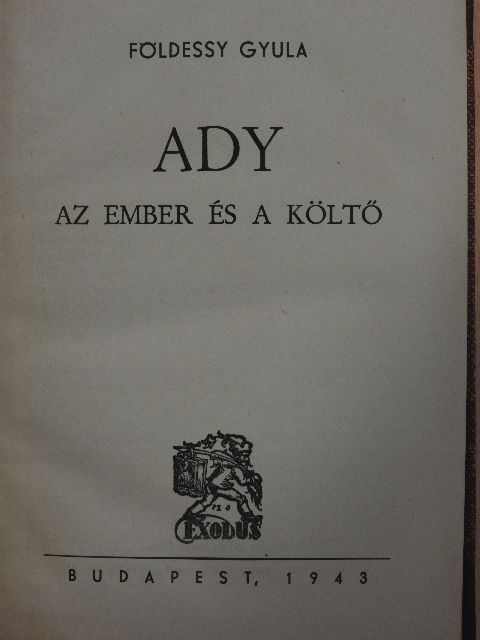 Földessy Gyula - Ady [antikvár]