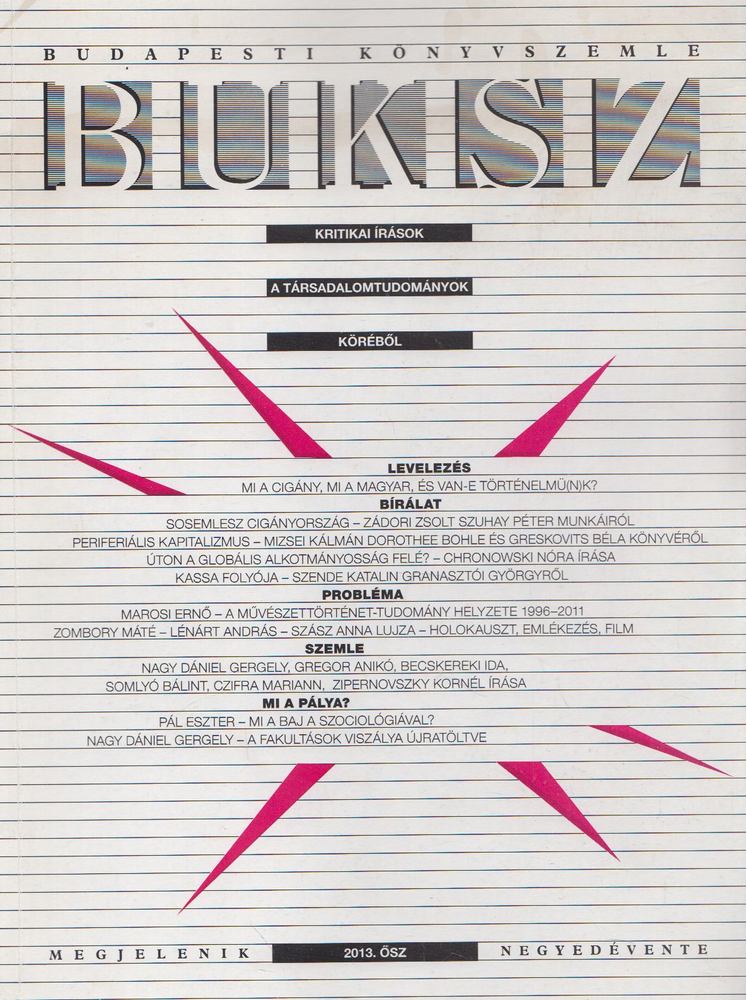Wessely Anna - BUKSZ - 2013. ősz [antikvár]