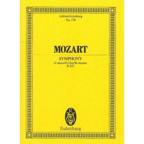 MOZART,W.A - SYMPHONY D-DUR KV 202 (S.SADIE) TASCHENPARTITUR