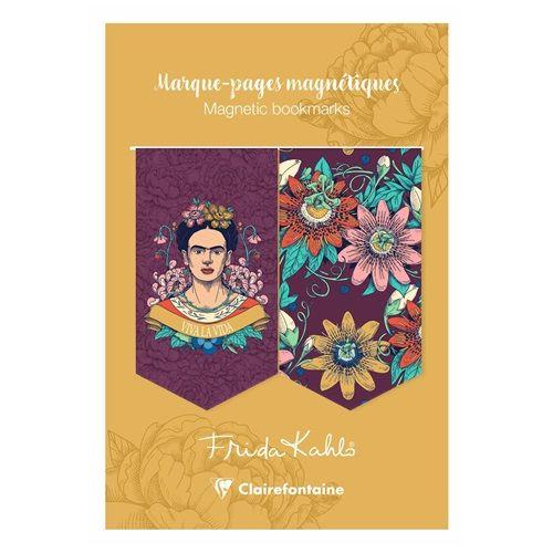 P0130-1335 - Mágneses könyvjelző Clairefontaine Frida Kahlo, 10,5x15,5 cm
