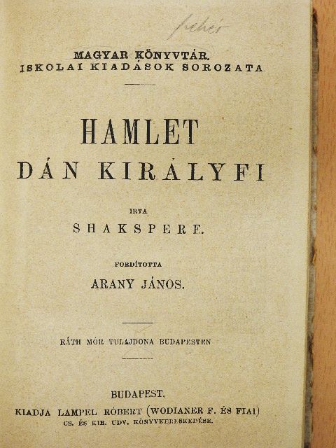 Shakspere - Hamlet, dán királyfi/A szentivánéji álom/III. Rikárd [antikvár]