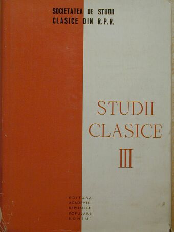 Bucur Mitrea - Studii Clasice III. [antikvár]