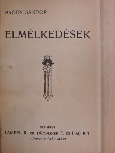 Bródy Sándor - Elmélkedések [antikvár]