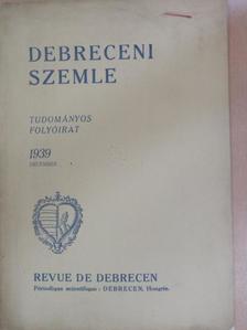 Fazakas József - Debreceni Szemle 1939. december [antikvár]