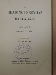 Wilde Oszkár - A readingi fegyház balladája [antikvár]