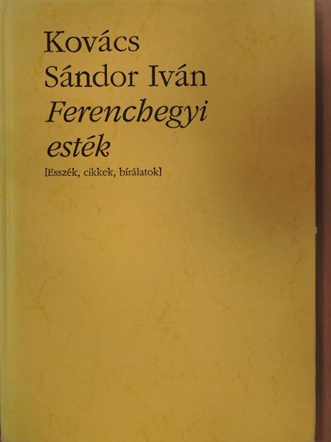 Határ Győző - Ferenchegyi esték [antikvár]