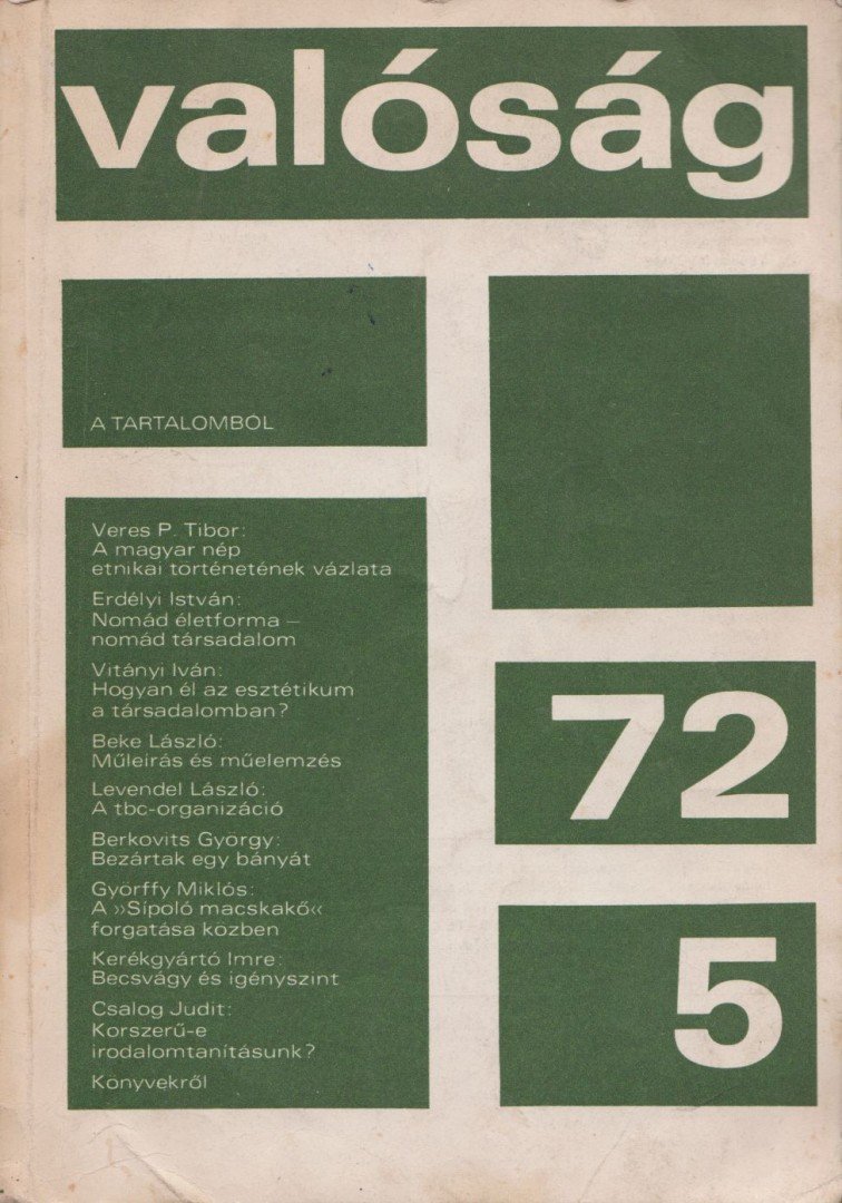 Kőrösi József - Valóság 1972/5. [antikvár]