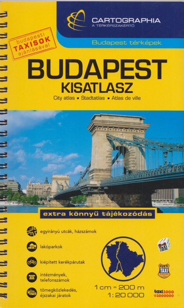 Cartographia - Budapest autóatlasz 1:20 000 (kicsi) [antikvár]
