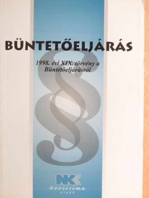 Büntetőeljárás [antikvár]