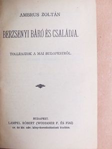 Ambrus Zoltán - Berzsenyi báró és családja I-II./Lillias/Jancsi és Juliska és egyéb elbeszélések/Kevélyek és lealázottak/Téli sport és egyéb elbeszélések/Árnyék-alakok/Hajótöröttek/Ámor és a halálfej [antikvár]