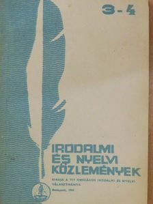 Béládi Miklós - Irodalmi és nyelvi közlemények 1964/3-4. [antikvár]