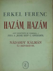 Erkel Ferenc - Hazám, hazám [antikvár]