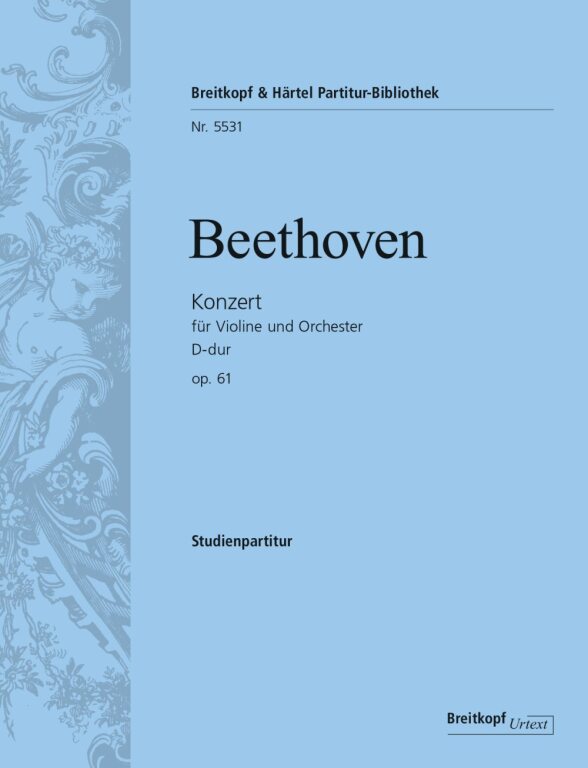 BEETHOVEN - KONZERT FÜR VIOLINE UND ORCHESTER D-DUR OP.61, STUDIENPARTITUR