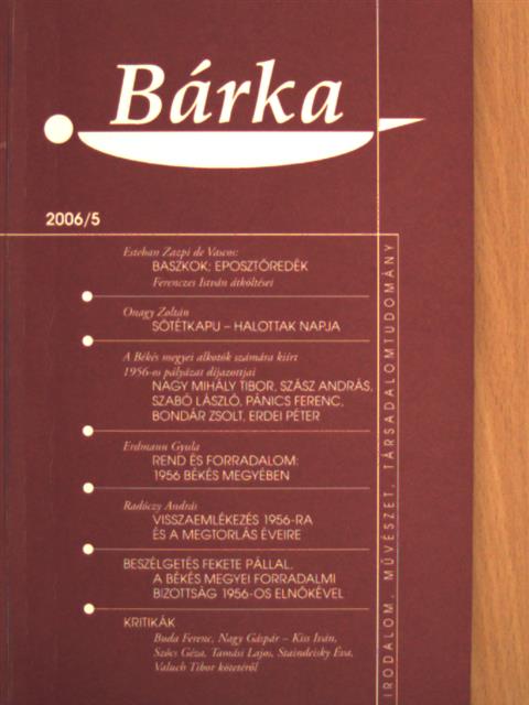 Ambrus Zoltán - Bárka 2006/5. [antikvár]
