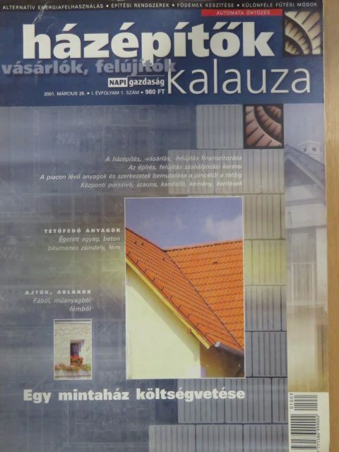Házépítők kalauza 2001. március 28 [antikvár]