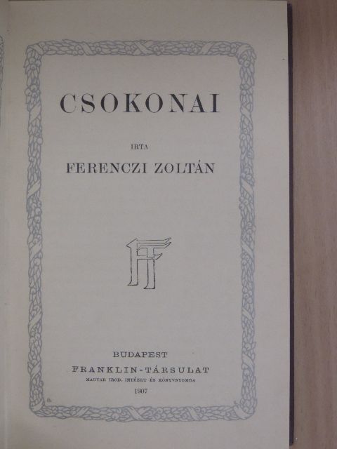 Ferenczi Zoltán - Csokonai [antikvár]
