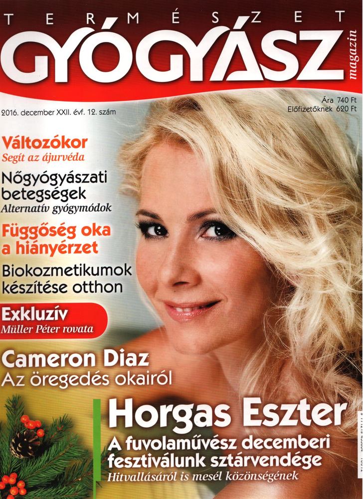 dr. Görgei Katalin (főszerk.) - Természetgyógyász Magazin 2016. december XXII. évf. 12. szám [antikvár]