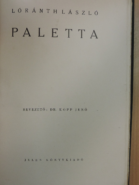 Barcsay Jenő - Paletta [antikvár]