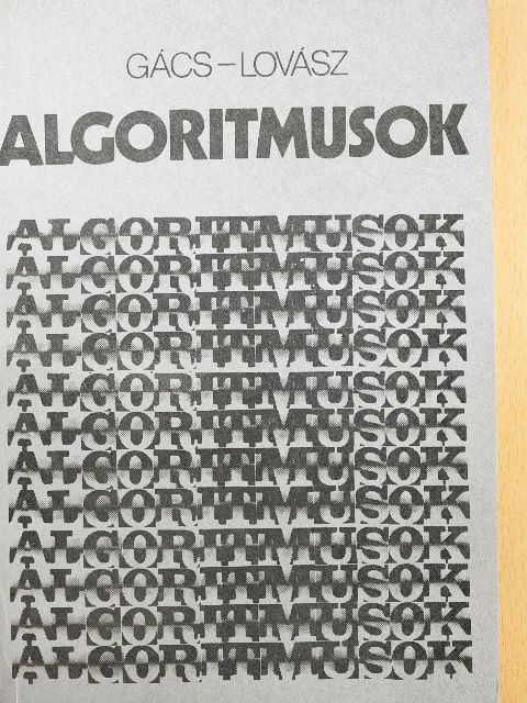 Dr. Gács Péter - Algoritmusok [antikvár]