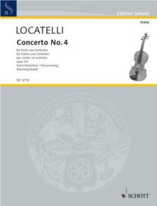 LOCATELLI - CONCERTO NO.4 FÜR VIOLINE UND ORCH. OP.3/4 KLAVIERAUSZUG (DUNNING/KUBIK)